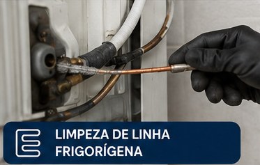 Limpeza de linha frigorígena