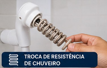 Troca de resistência de chuveiro